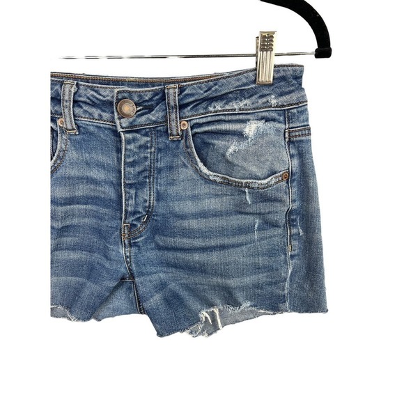 American Eagle Tomgirl Cutoff Denim Shorts Size 4 - Picture 3 of 7